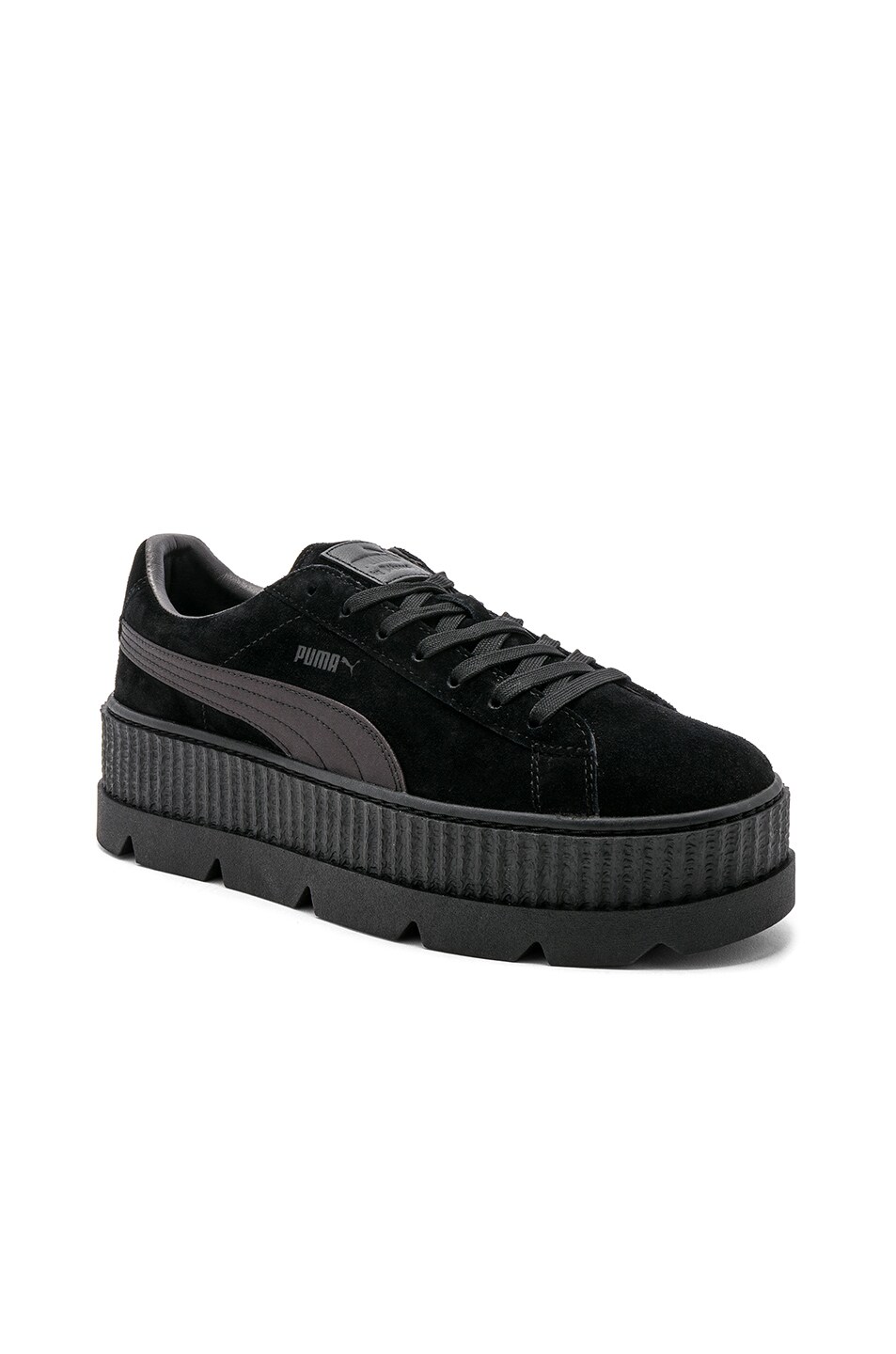 Image 1 of Fenty by Puma Suede Cleated Creepers in Puma Black