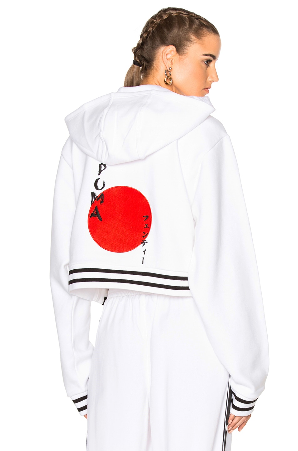 Image 1 of Fenty by Puma Rising Sun Lacing Hoodie in White