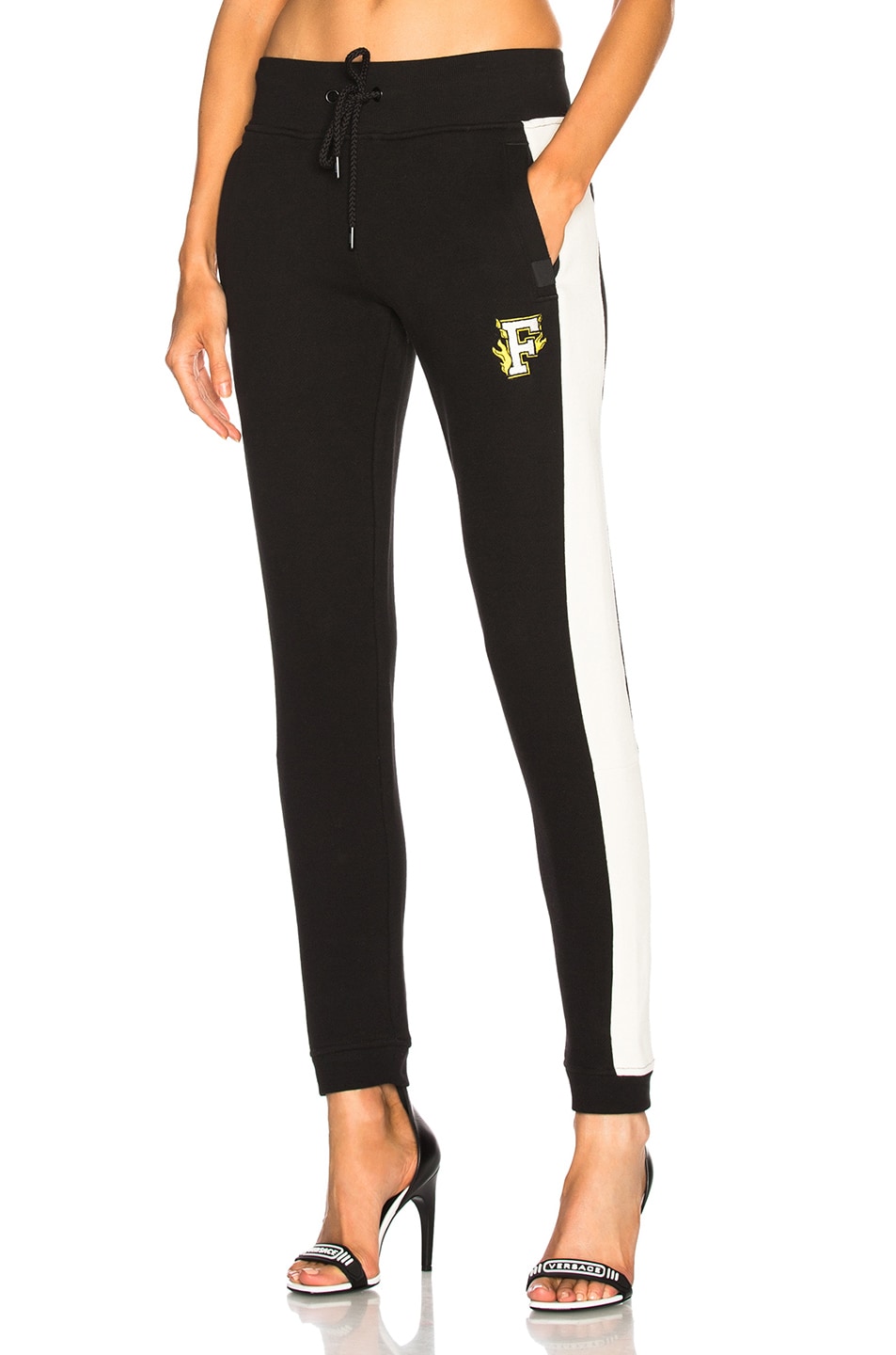 Image 1 of Fenty by Puma Fitted Panel Sweatpants in Black