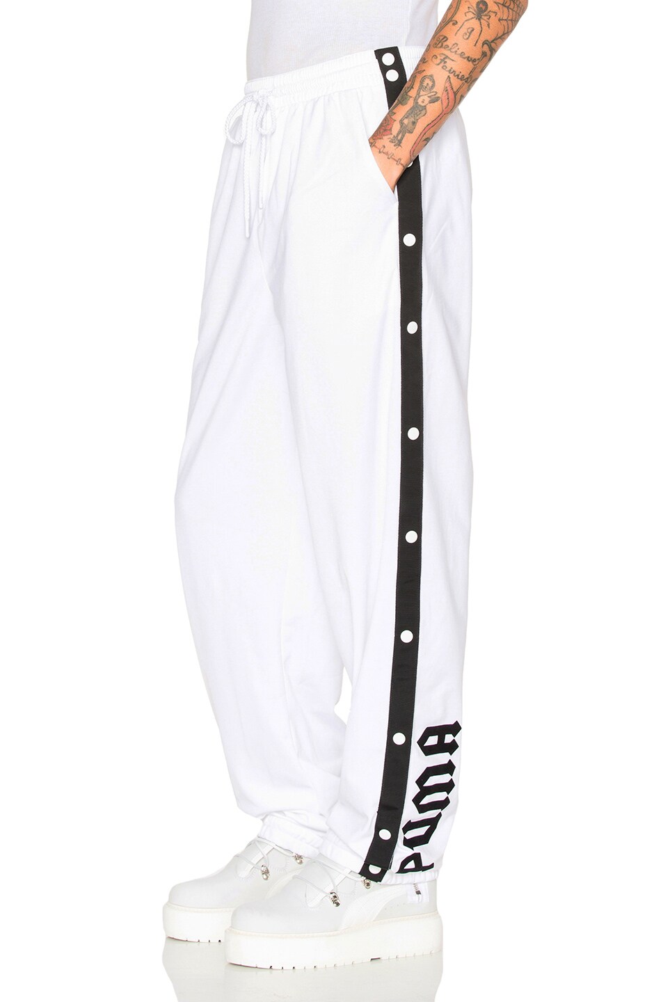 Image 1 of Fenty by Puma Tear Away Track Pants in White