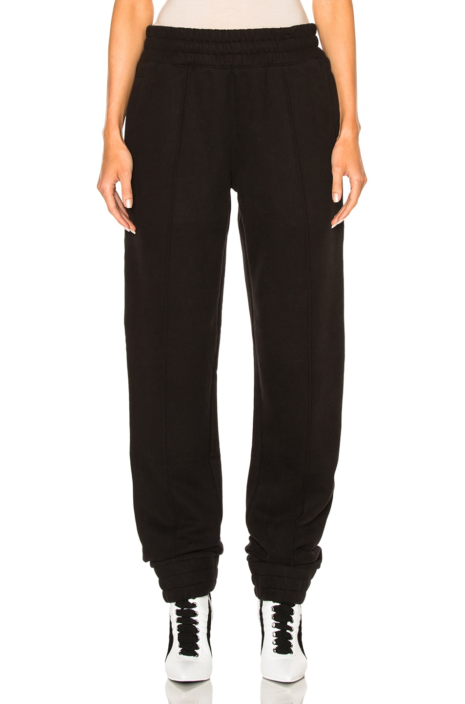 Image 1 of Fenty by Puma Fleece Pant with Velvet Taping in Black
