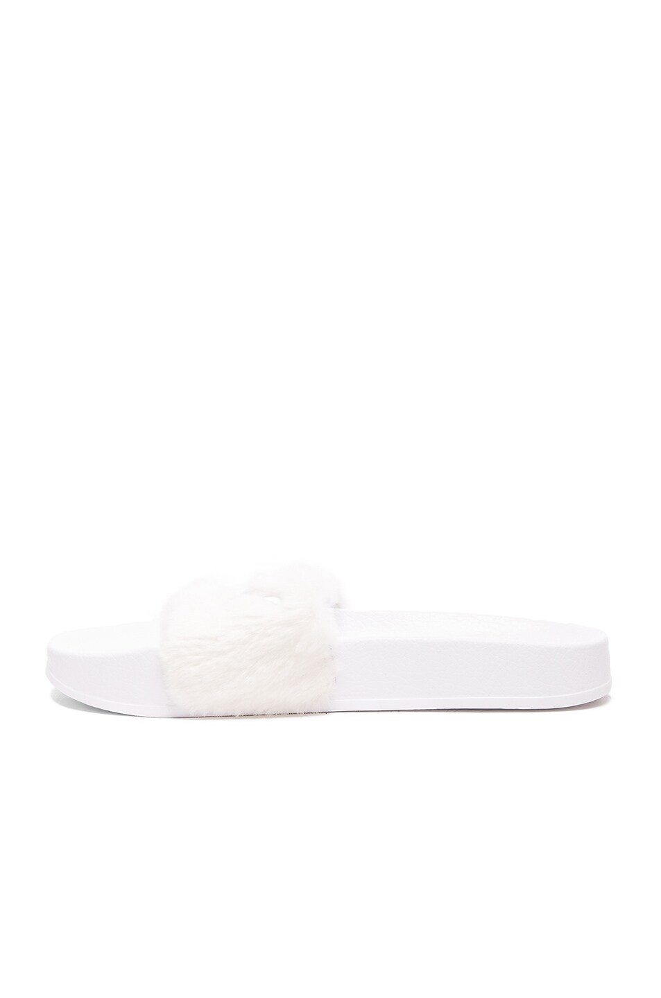 puma fur slide sandals