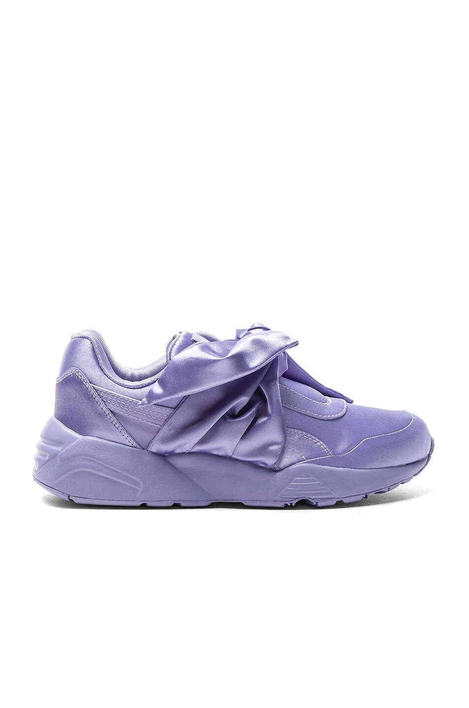 Image 1 of Fenty by Puma Bow Satin Sneakers in Sweet Lavender