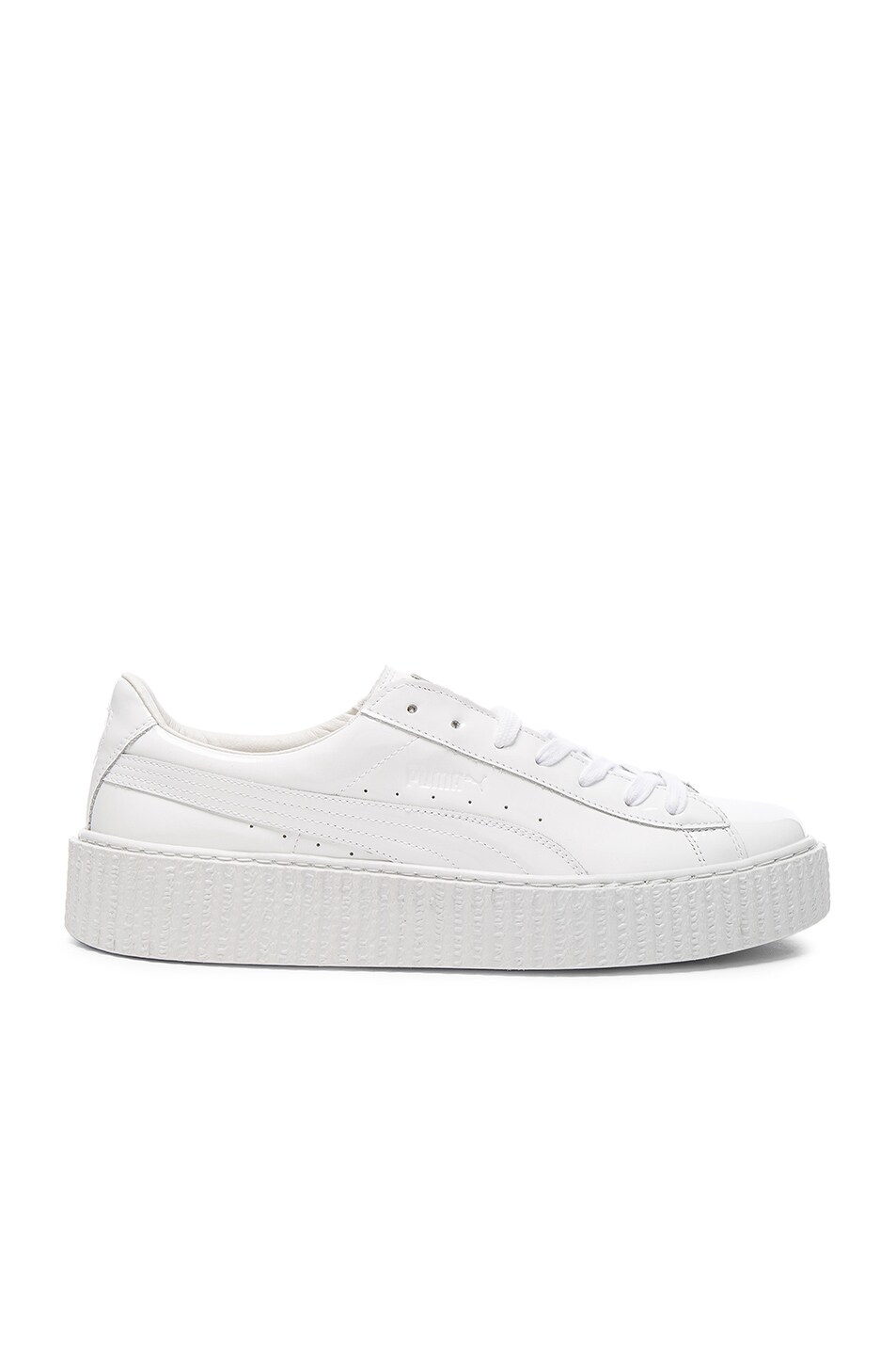 Image 1 of Fenty by Puma Patent Leather Creepers in White