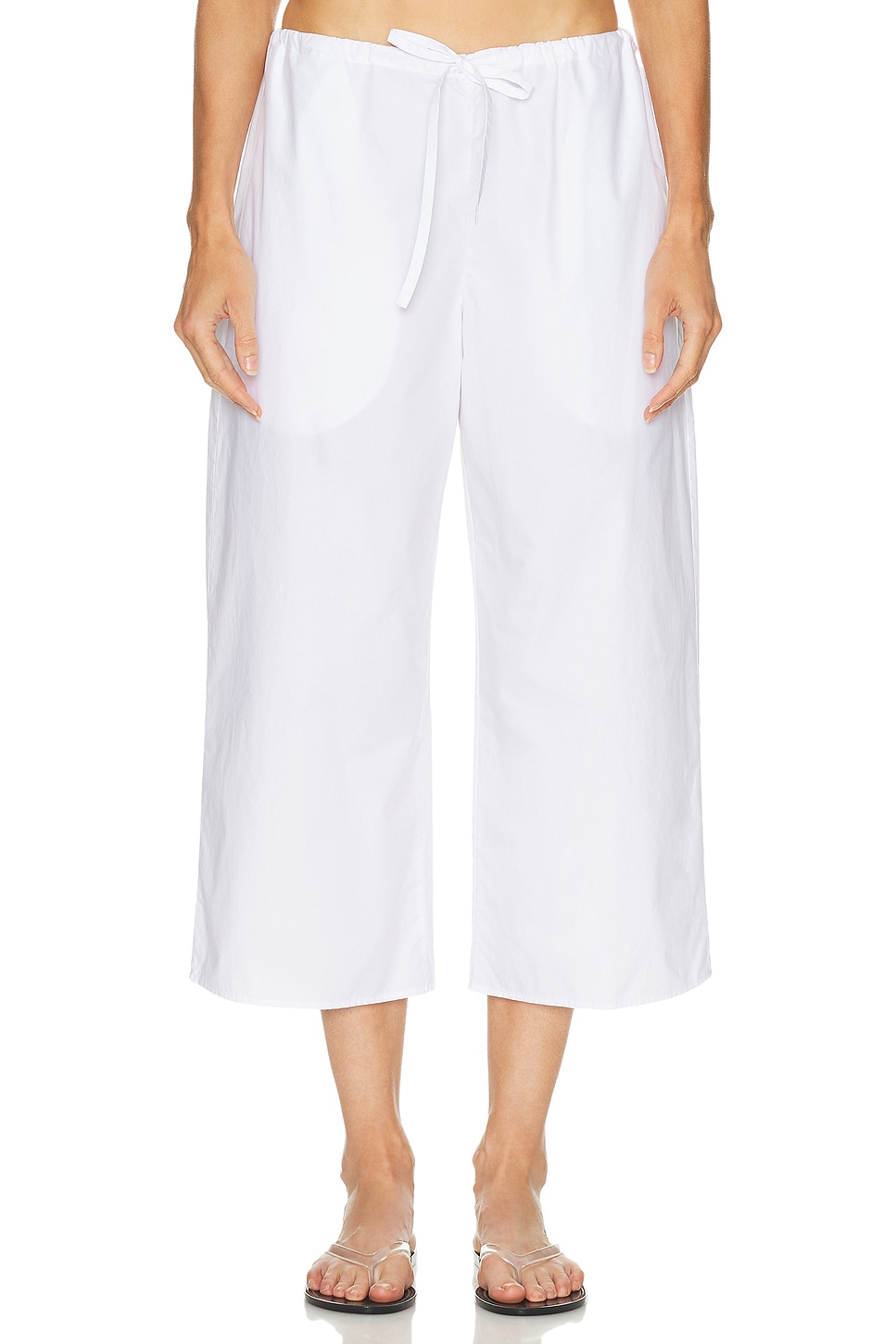 Flore Flore White Josephine Lounge Pants In White
