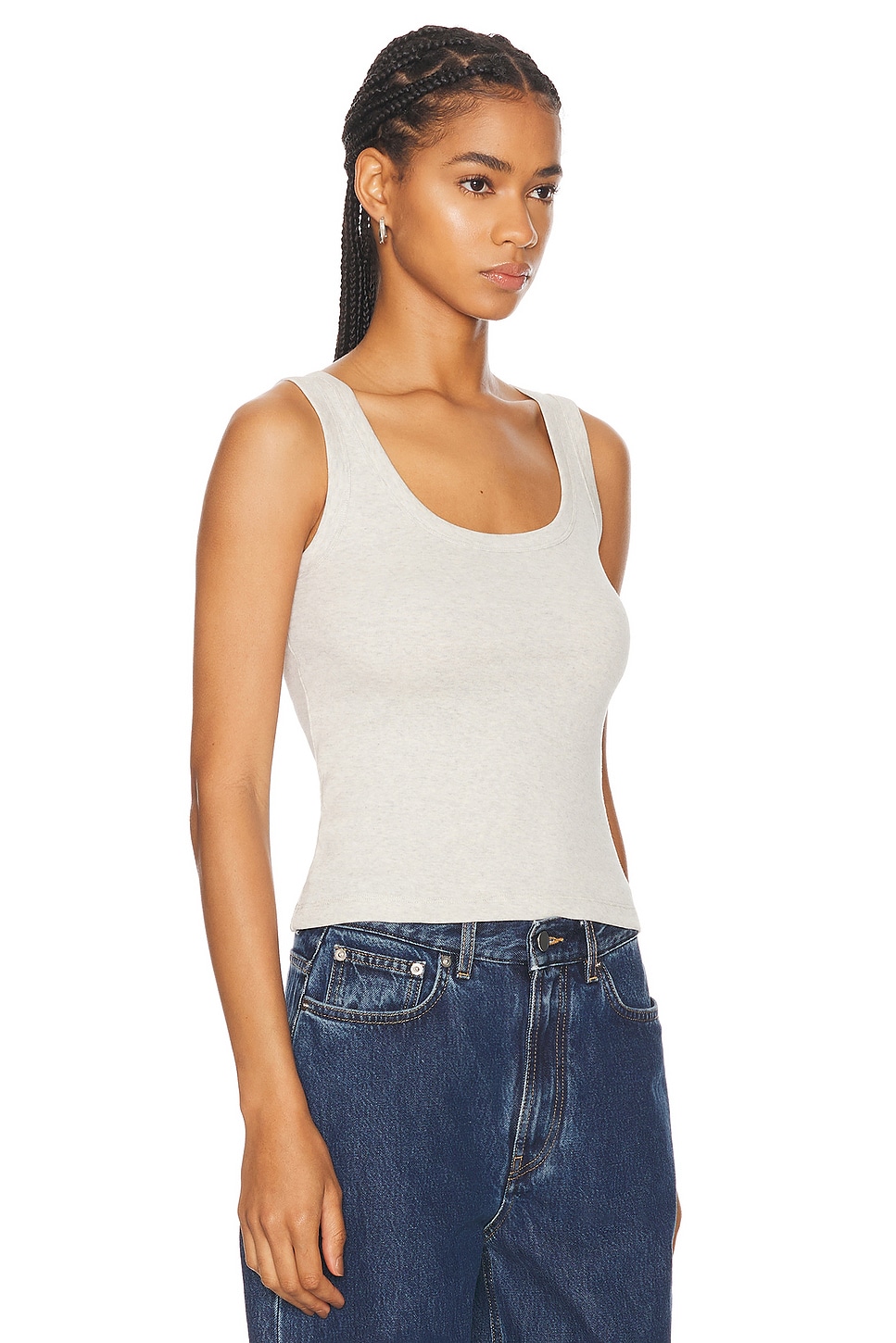 Shop Flore Flore Hillie Tank Top In Heather Grey