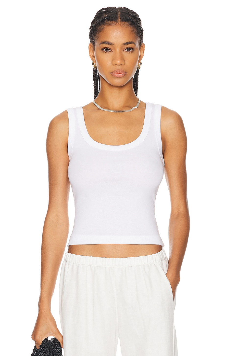 Image 1 of FLORE FLORE Hillie Tank Top in White