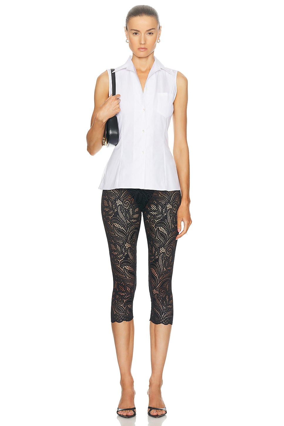 Image 4 of FLORE FLORE Rosie Sleeveless Top in White