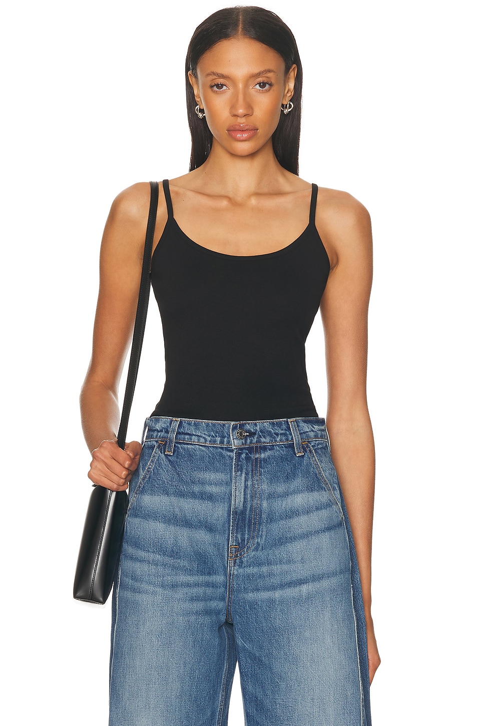 Image 1 of FLORE FLORE Bibi Cami Top in Black