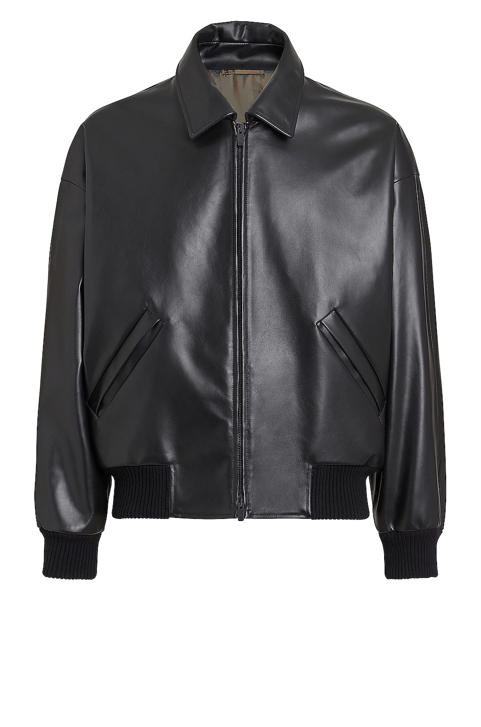 Image 1 of Fear of God Exclusively for Ermenegildo Zegna Double Collar Bomber in Black