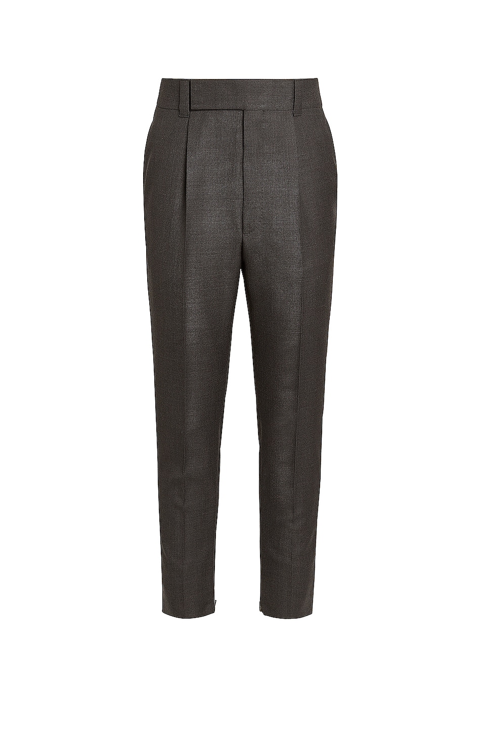 Image 1 of Fear of God Exclusively for Ermenegildo Zegna Single Pleat Trousers in Anthracite