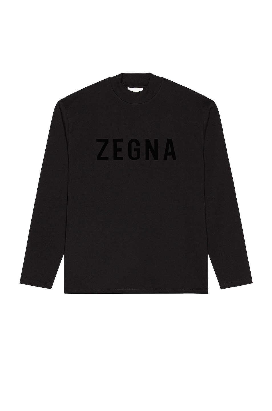 Image 1 of Fear of God Exclusively for Ermenegildo Zegna Oversized Long Sleeve T Shirt in Black