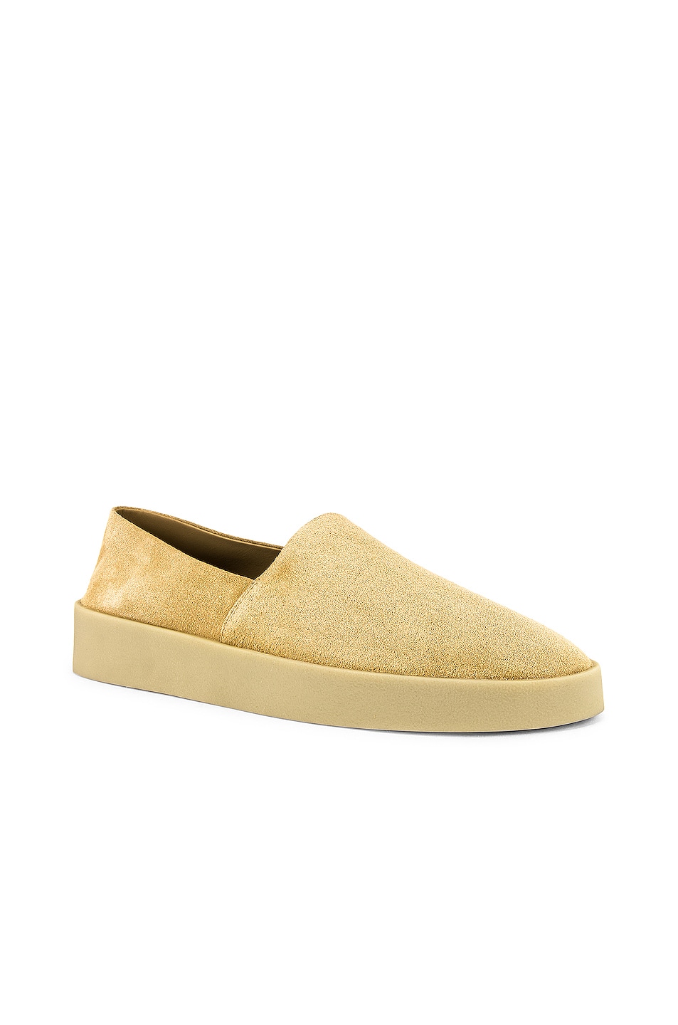 Image 1 of Fear of God Exclusively for Ermenegildo Zegna Suede Leather Espadrille in Camel