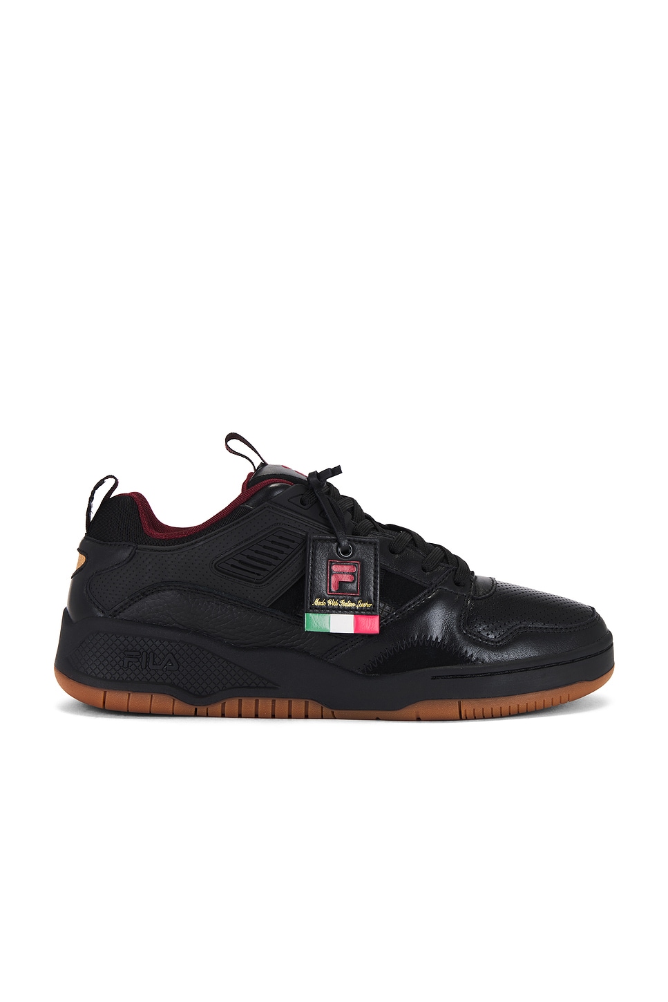 Fila Corda Lux Sneakers In Black  Syrah  & Gardenia