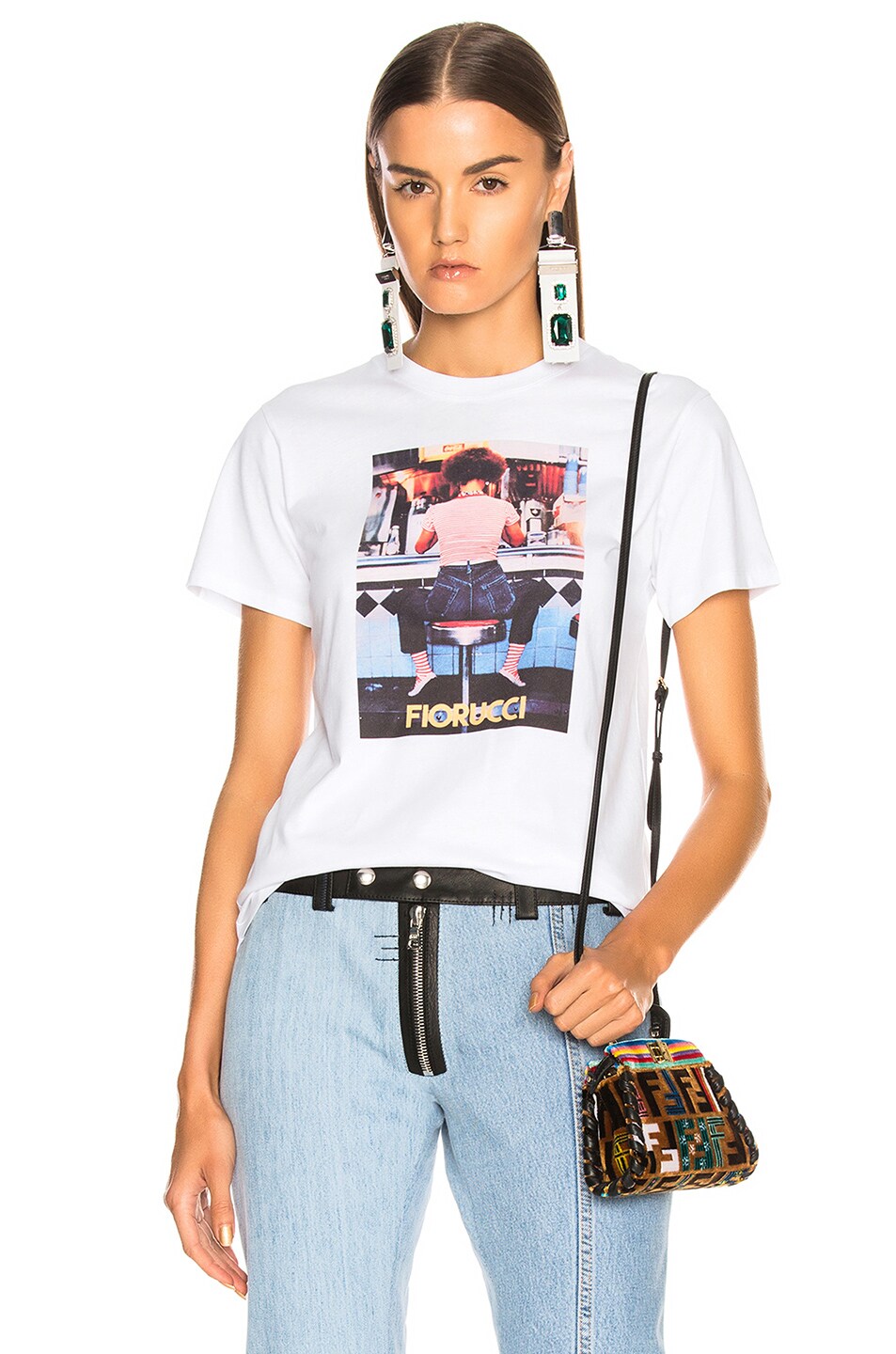 Image 1 of FIORUCCI Diner Girl Heritage Tee in White