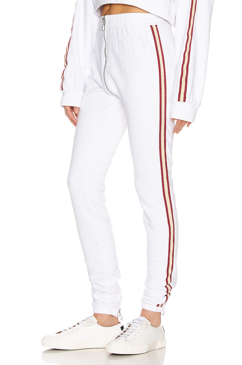 Image 1 of Frankie B Alaina High Rise Sport Sweatpants in White