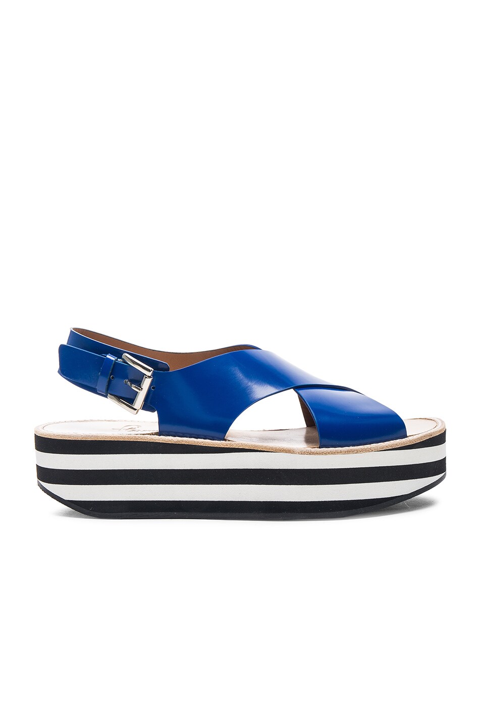 Image 1 of Flamingos Malabar Leather Sandals in Blue