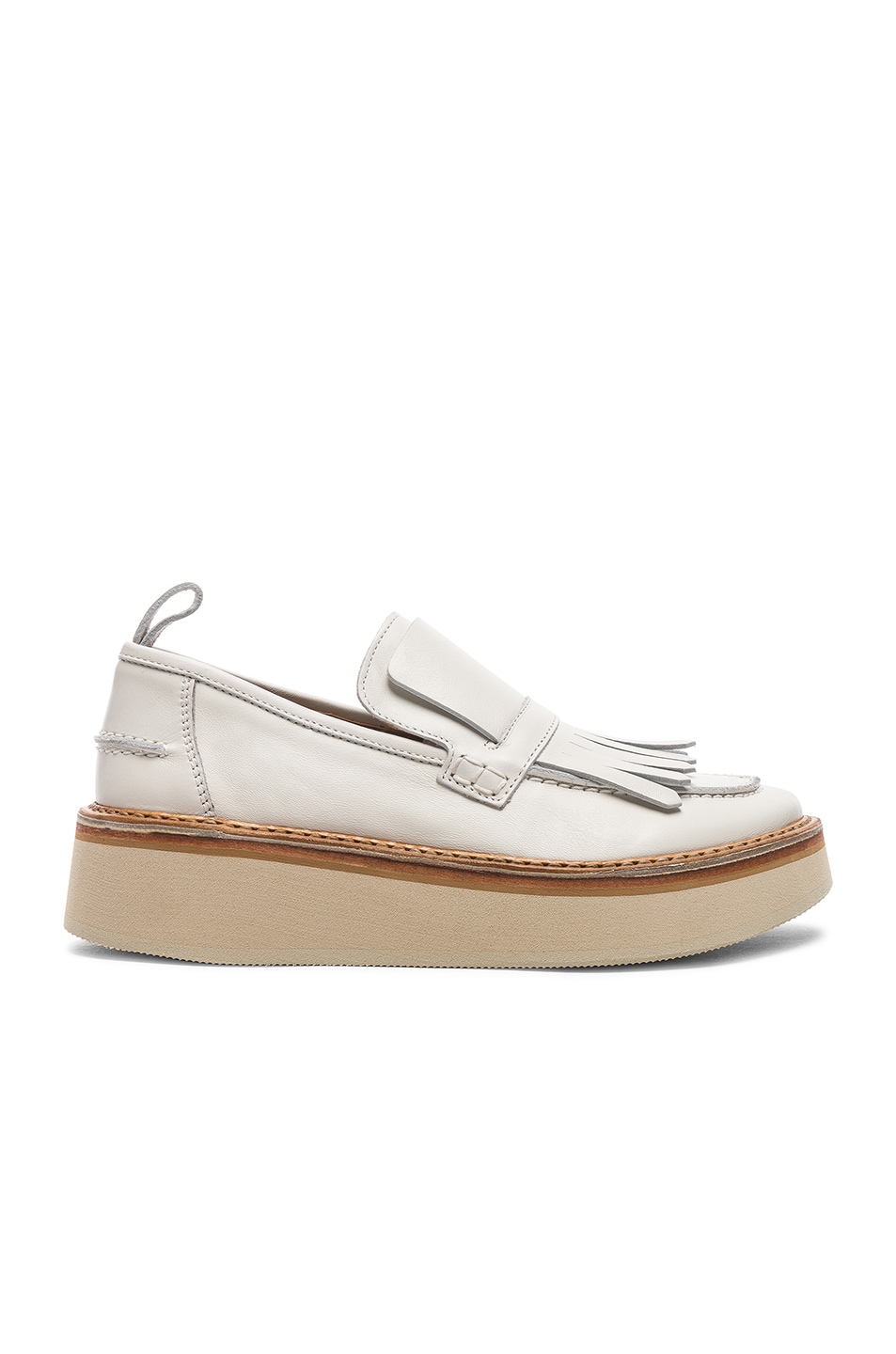 Image 1 of Flamingos Leather Trianon Loafers in Ecru & White