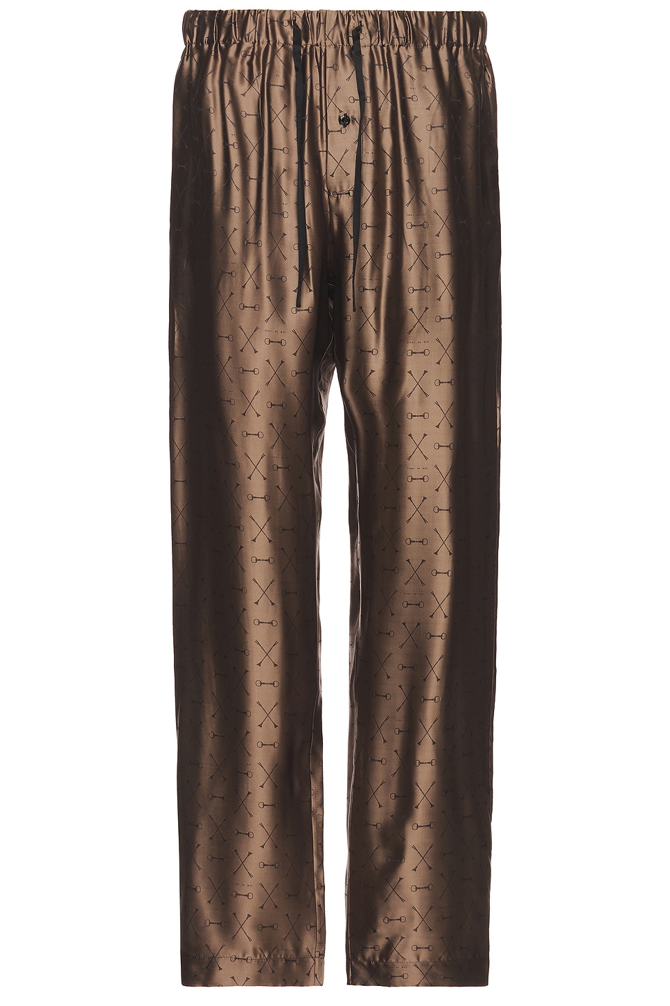 Shop Fleur Du Mal Men's Jacquard Pj Pant In Shroom