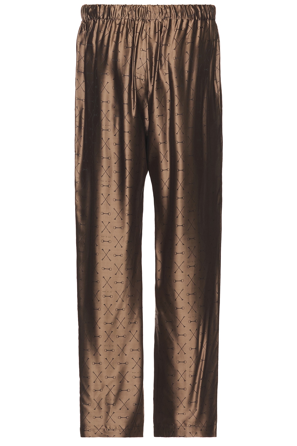 Shop Fleur Du Mal Men's Jacquard Pj Pant In Shroom