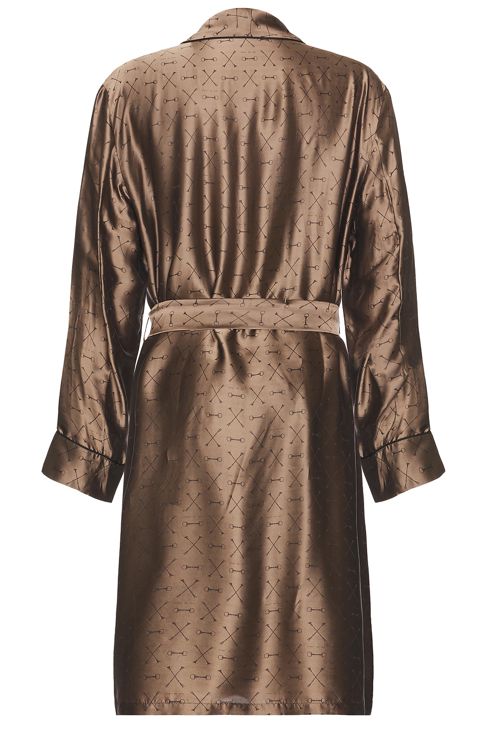 Shop Fleur Du Mal Men's Jacquard Robe In Shroom