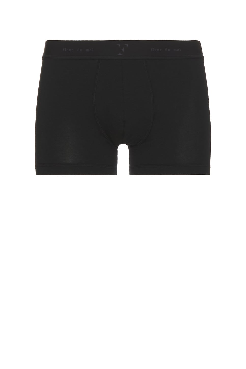 Shop Fleur Du Mal Men's Cotton Modal Boxer Brief In Black