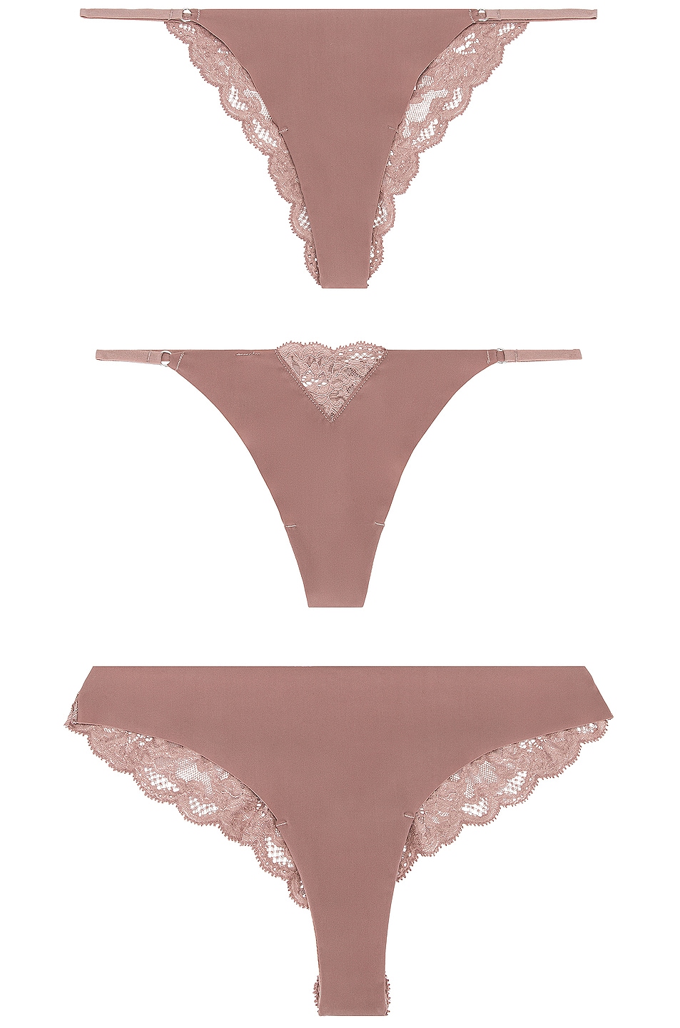 Image 1 of fleur du mal Seamless Panty Set in Tan