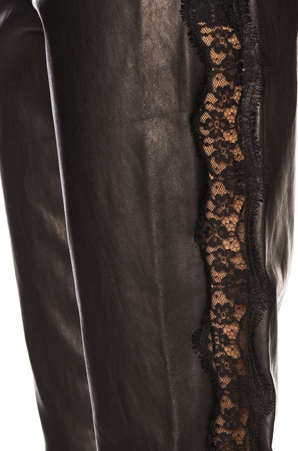fleur du mal Tailored Leather Pant in Black | FWRD