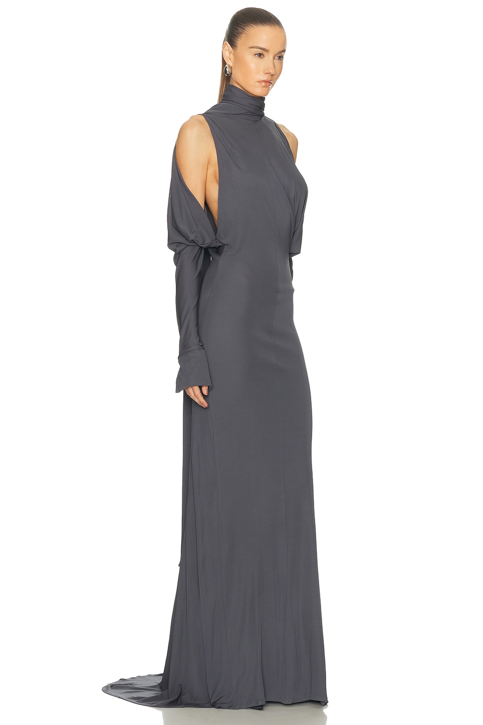 Francesco Murano Cold Shoulder Maxi Dress