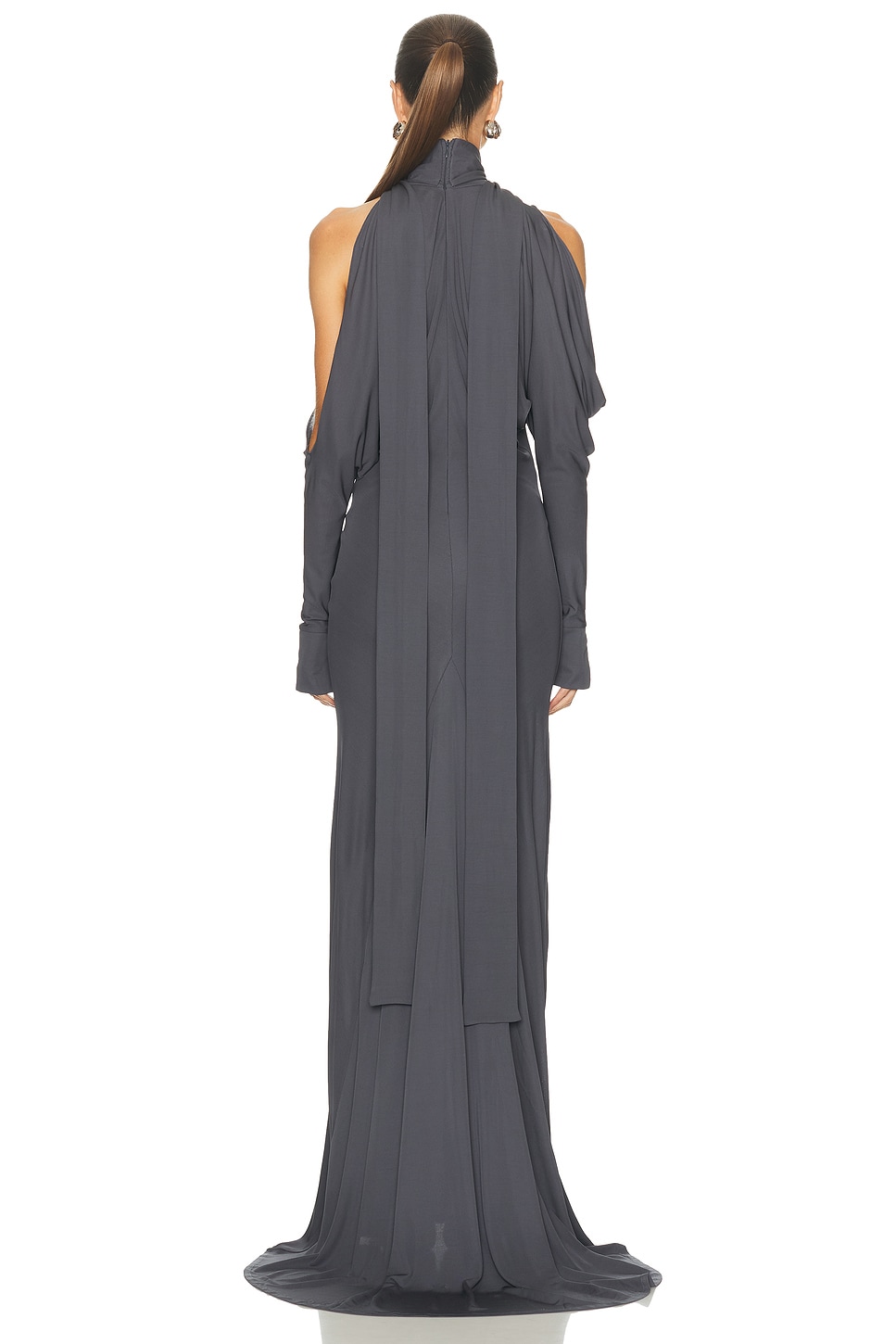 Francesco Murano Cold Shoulder Maxi Dress