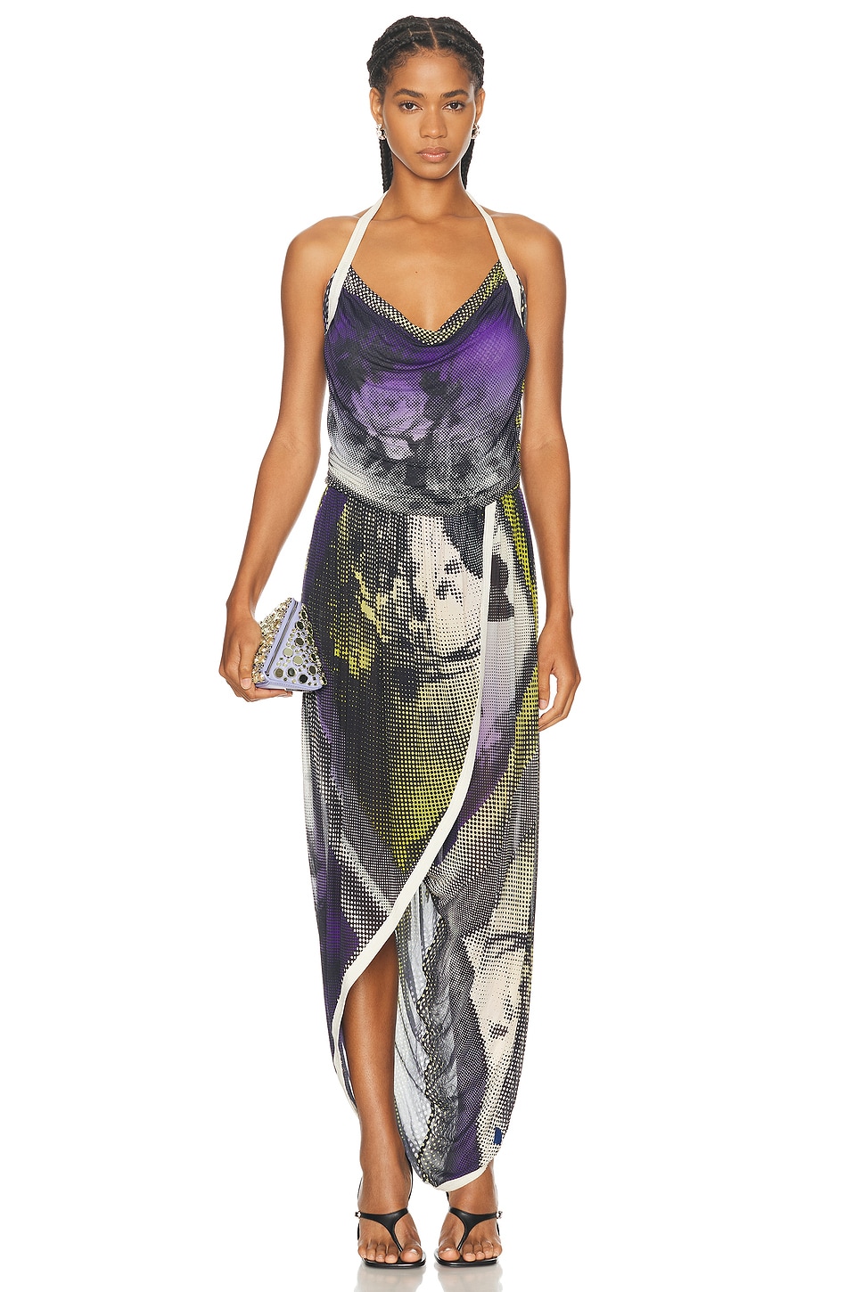 Image 1 of FWRD Renew Jean Paul Gaultier Long Dress in Multi