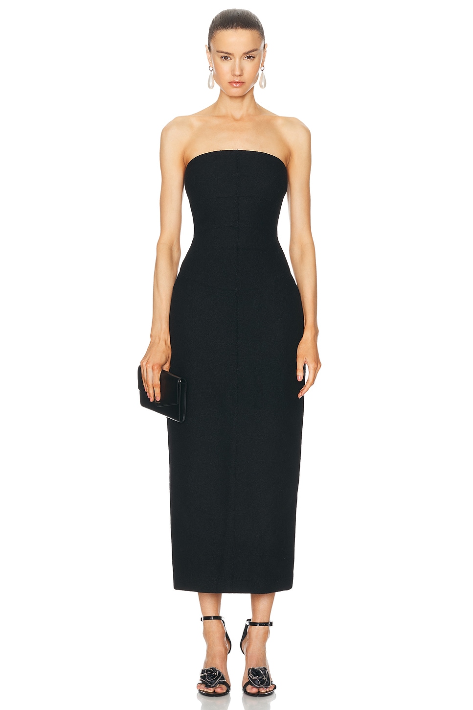 Image 1 of FWRD Renew Chanel Sleeveless Dress in Black