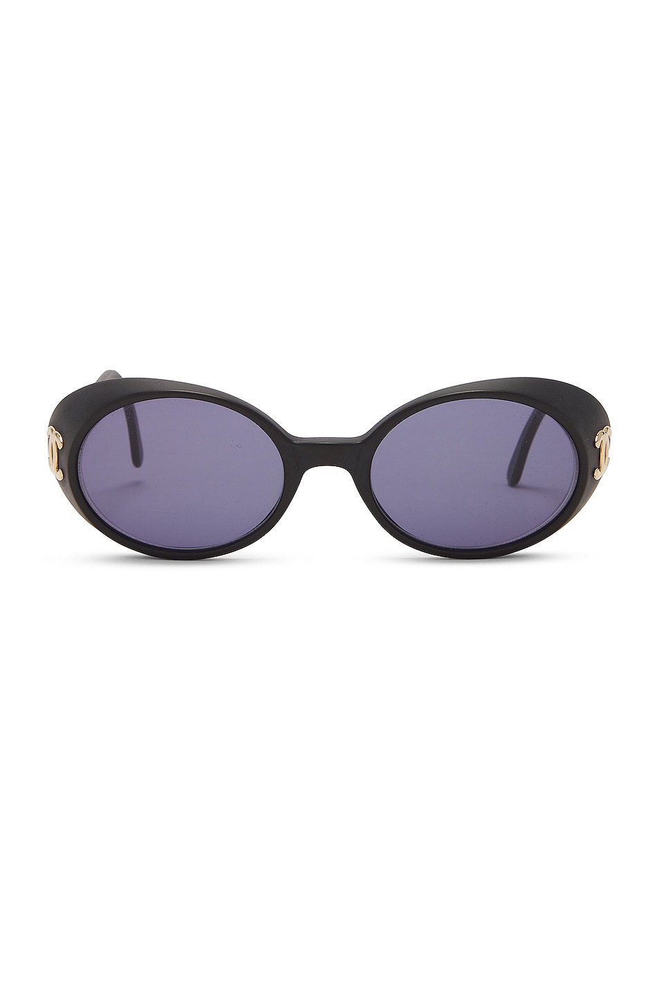 Image 1 of FWRD Renew Chanel Sunglasses in Black