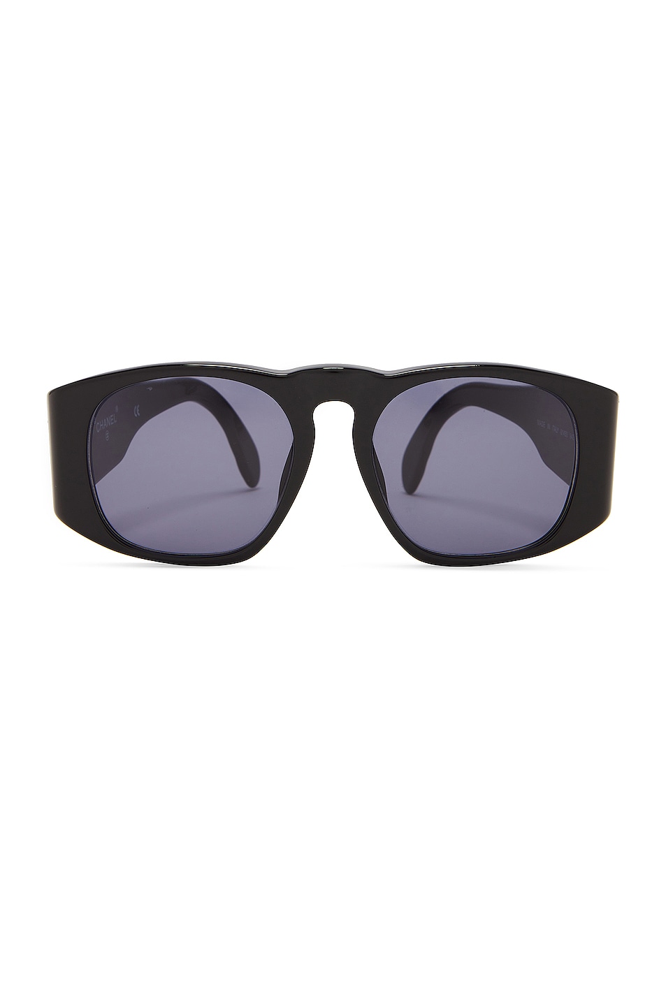 Image 1 of FWRD Renew Chanel Vintage CC Quilted Sunglasses in Black