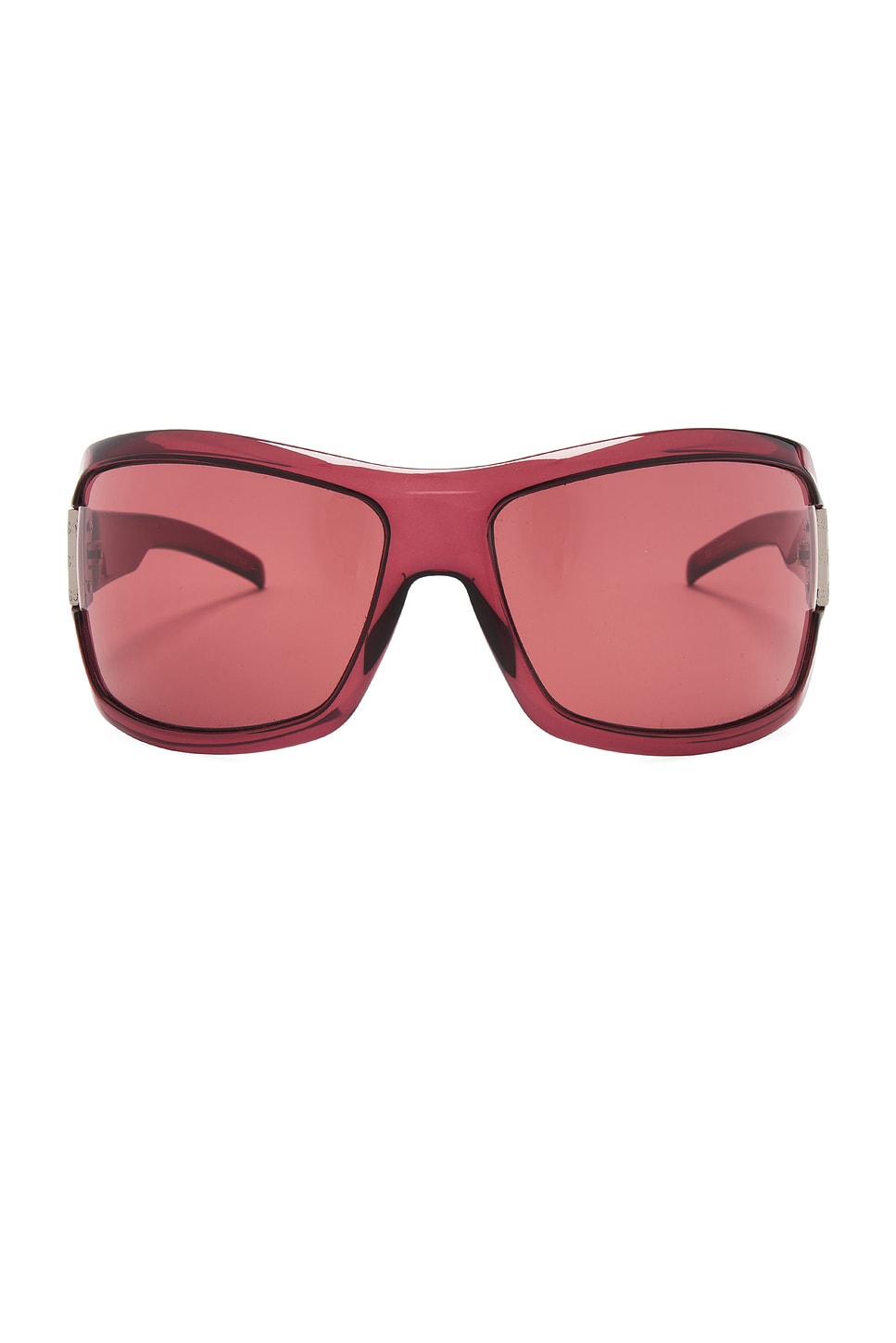 Tinted Shield Sunglasses in Red