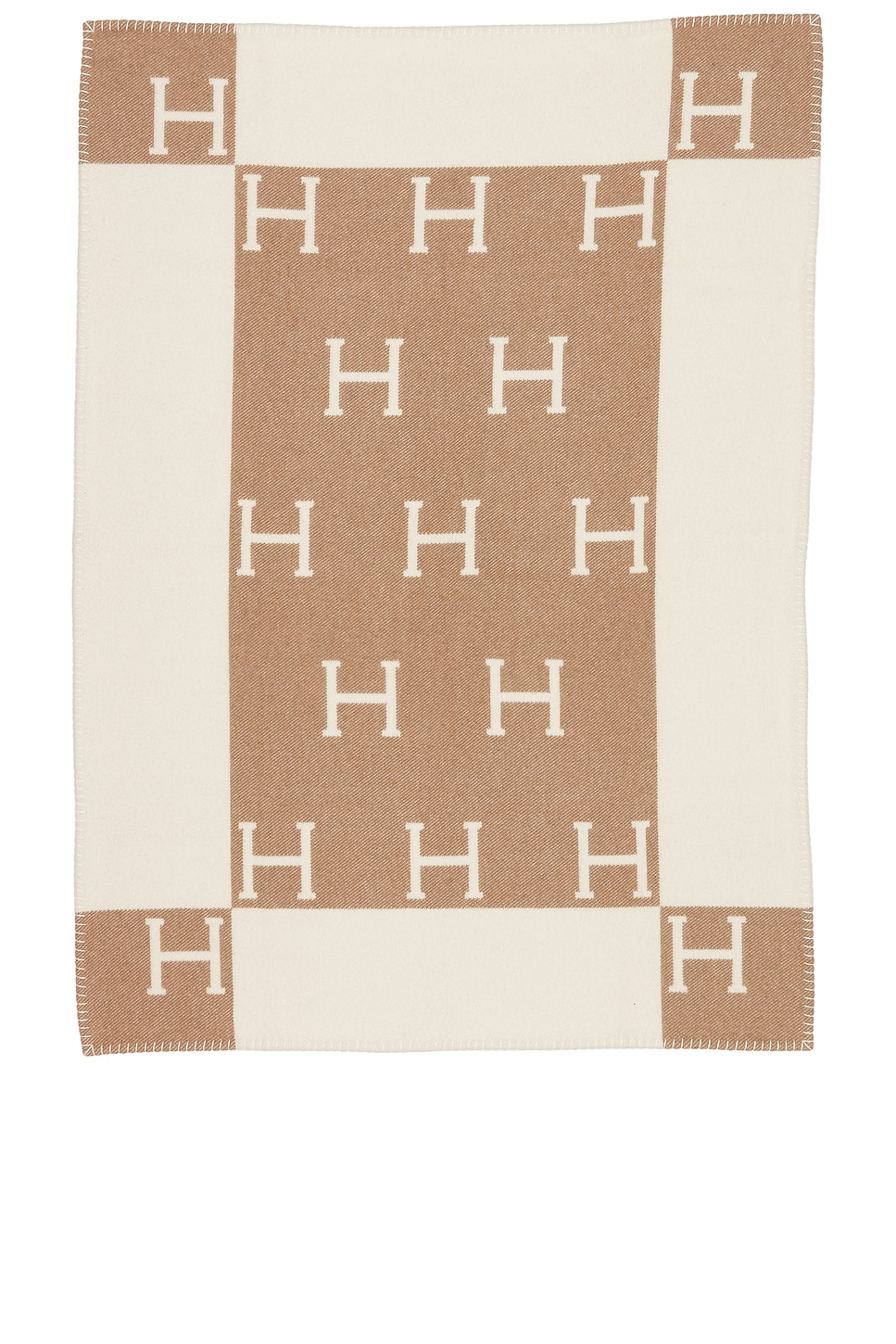 Image 1 of FWRD Renew Hermes Cashmere Blanket in Beige