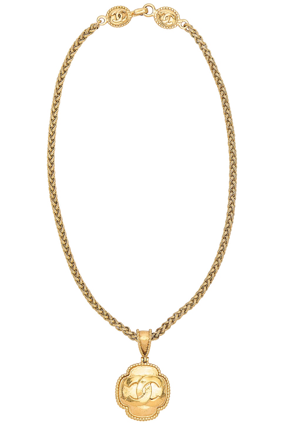Image 1 of FWRD Renew Chanel Pendant Necklace in Gold