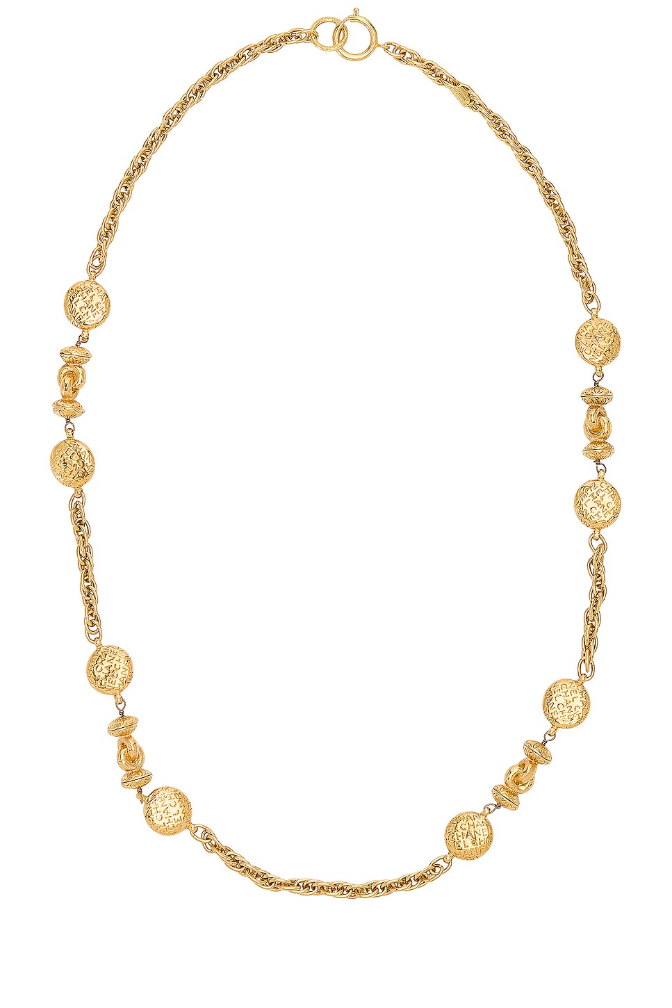 Image 1 of FWRD Renew Chanel Chain Necklace in Gold