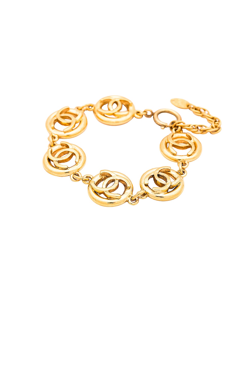 Image 1 of FWRD Renew Chanel Coco Mark Bracelet in Gold