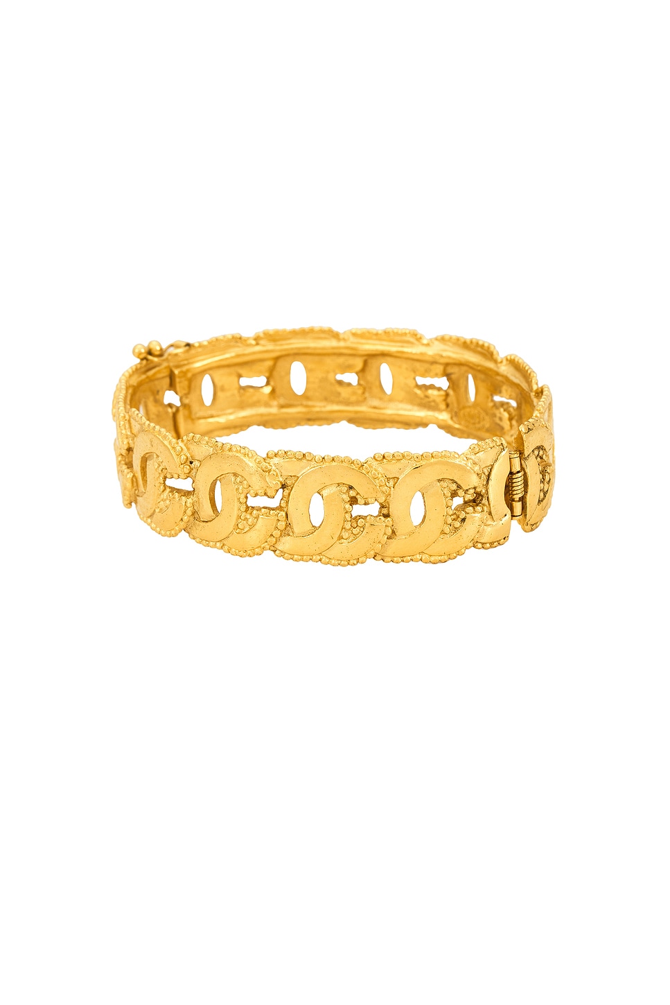 Image 1 of FWRD Renew Chanel Coco Mark Bangle in Gold