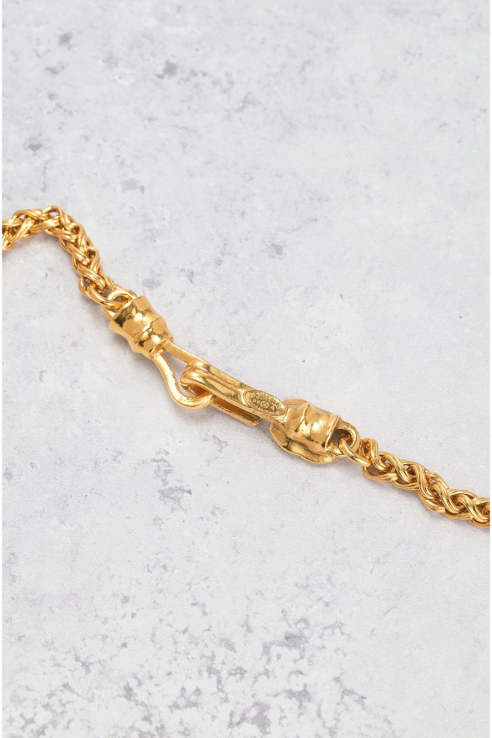 FWRD Renew Chanel 1995 Coco Mark Necklace in Gold | FWRD