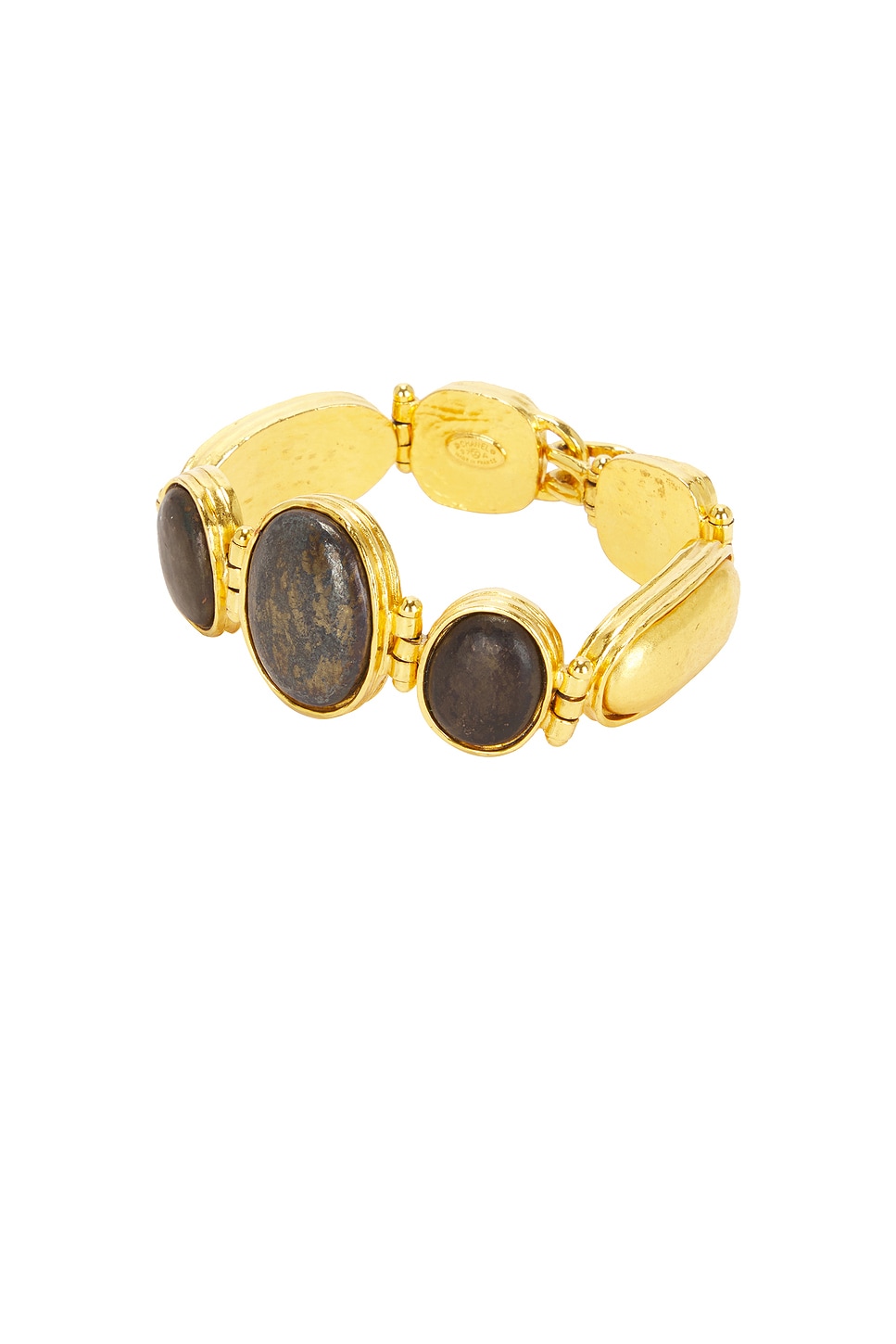 Image 1 of FWRD Renew Chanel Coco Mark Stone Bracelet in Gold