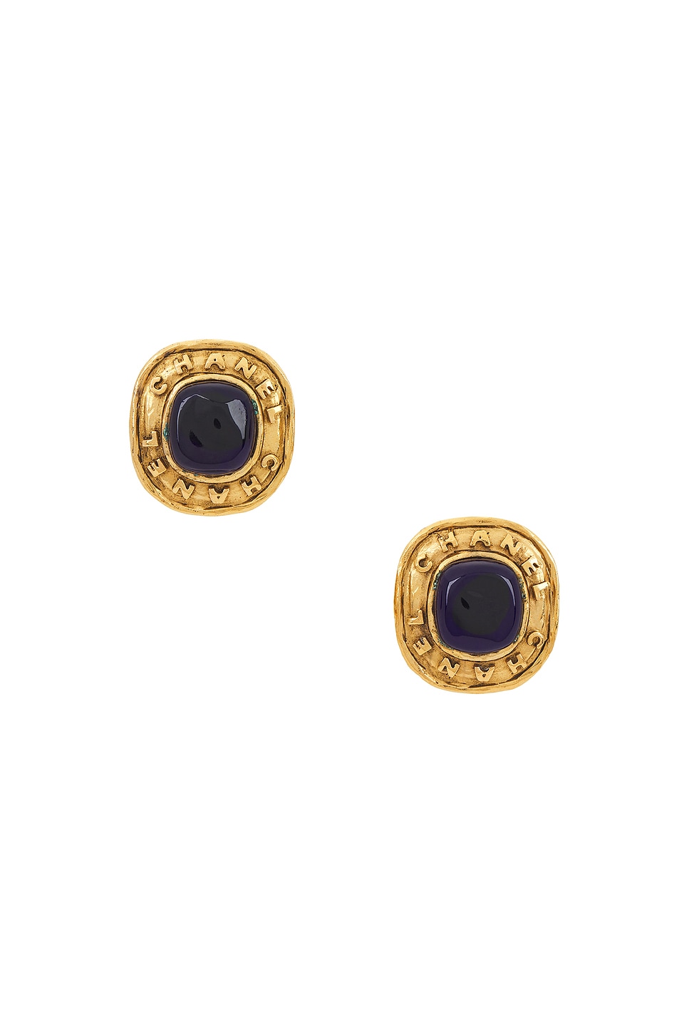 Image 1 of FWRD Renew Chanel Gripoix Earrings in Gold