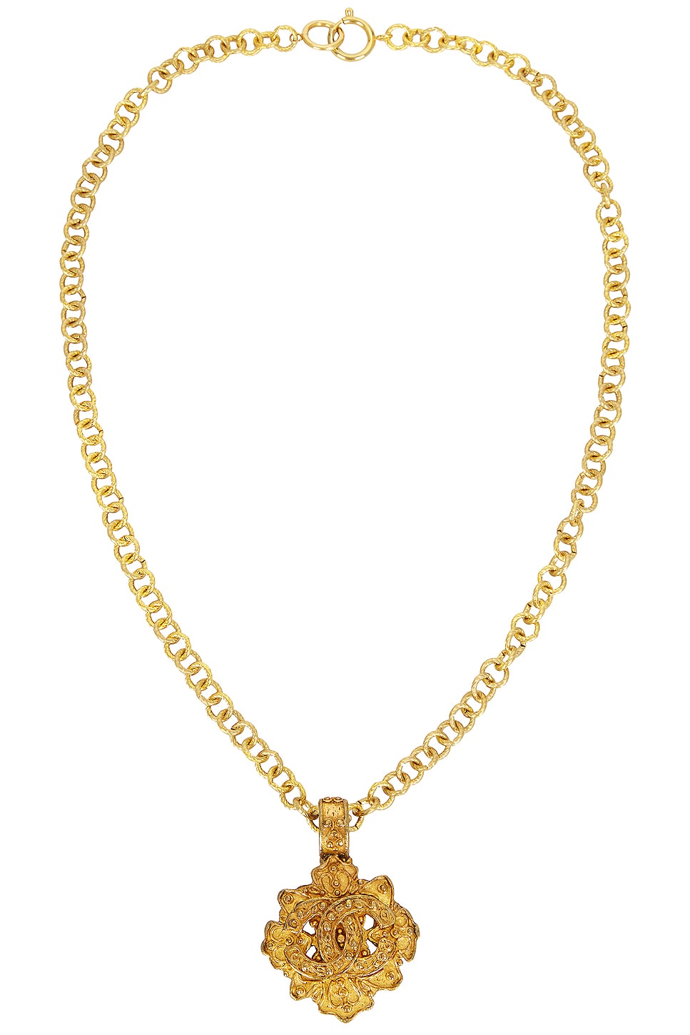 Image 1 of FWRD Renew Chanel Pendant Necklace in Gold