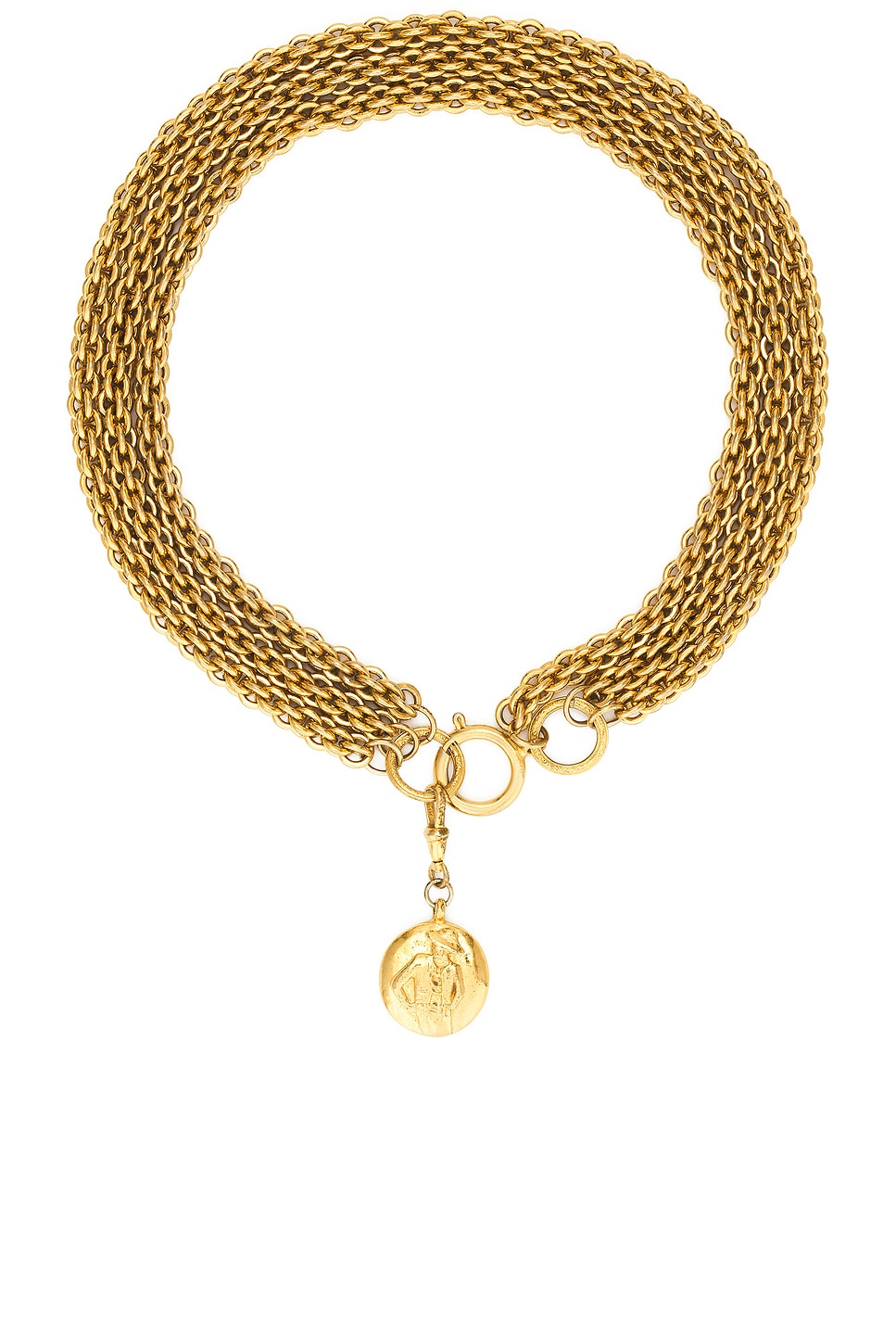 Image 1 of FWRD Renew Chanel Chain Necklace in Gold