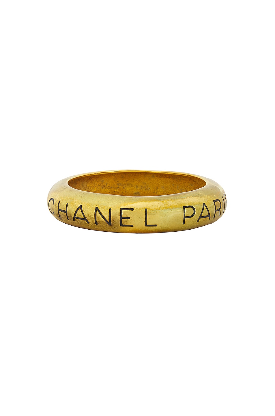 Image 1 of FWRD Renew Chanel Bangle Bracelet in Gold