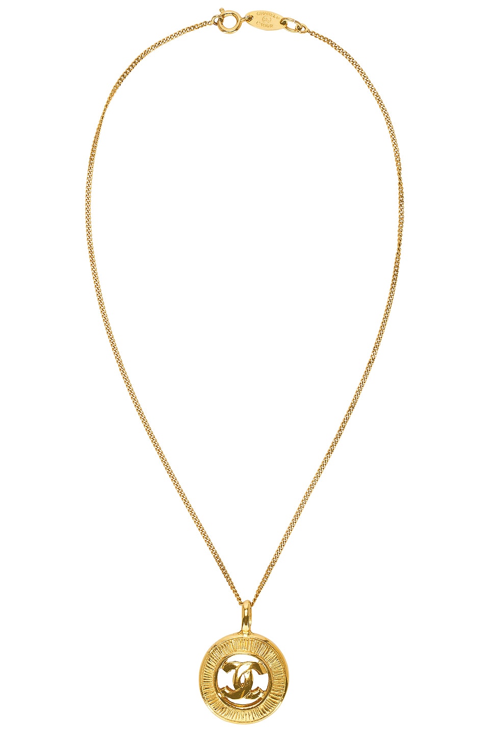 1982 Coco Mark Necklace in Metallic Gold