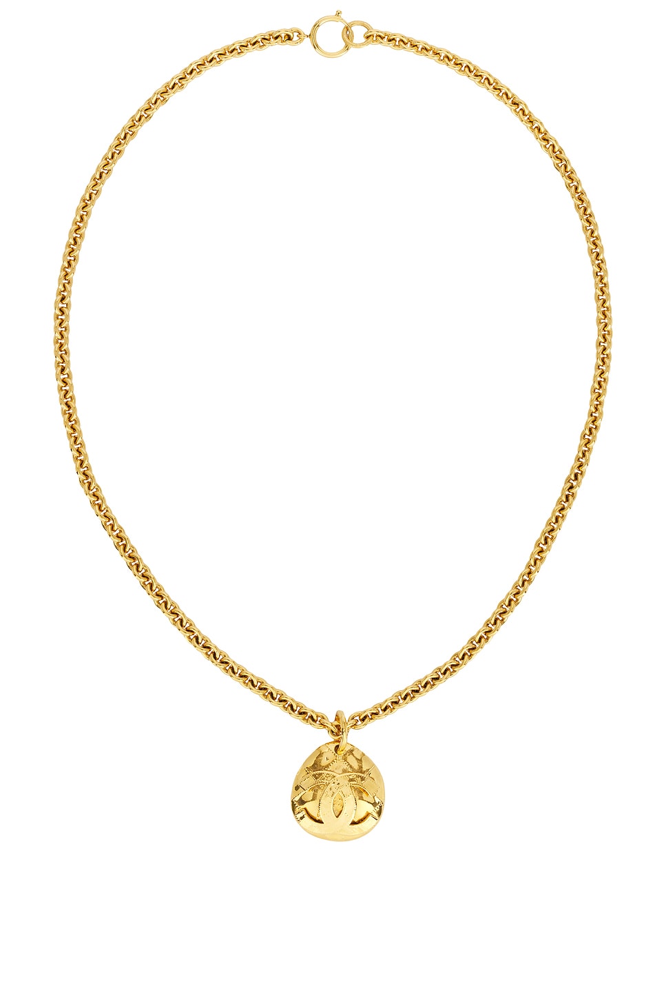 1994 Coco Mark Necklace in Metallic Gold