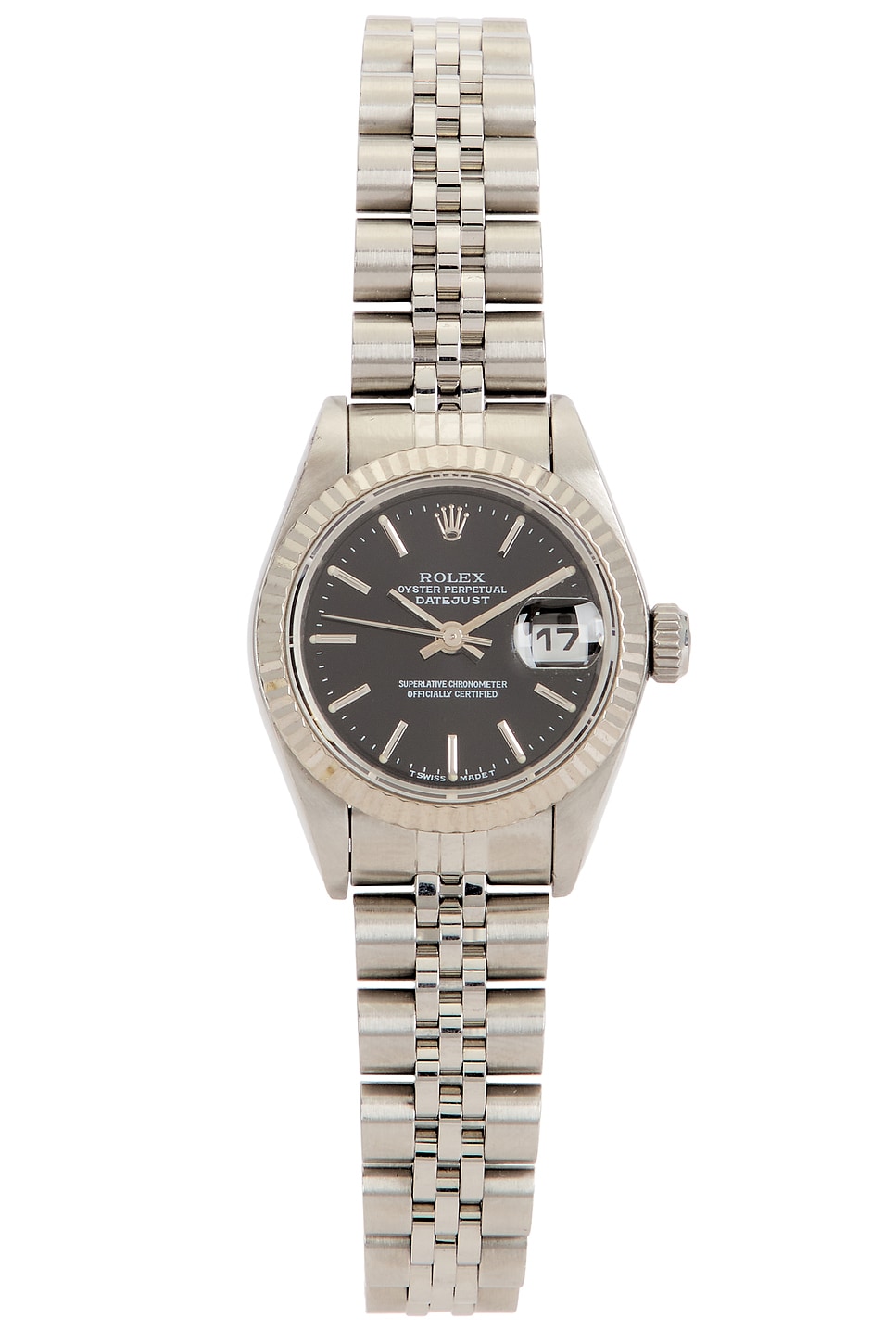 Pre-owned Rolex T-number Datejust 69174 Watch In Silver