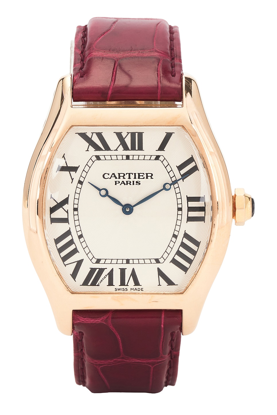 Pre-owned Cartier Tortue Xl Dial Watch In Gold